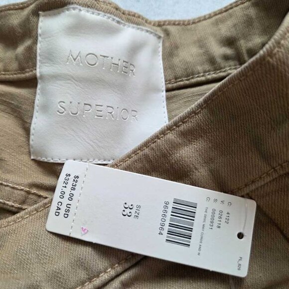 New 33 Mother x Anthropologie The Half Pipe Flood barrel jeans The Devil May - Picture 10 of 13